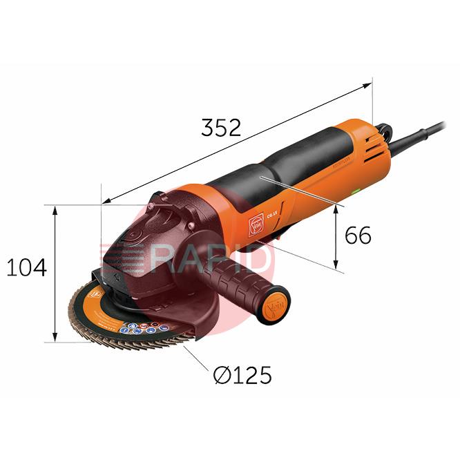 7225096024  FEIN CG 15-125 BLP INOX Premium 125mm 1500W Angle Grinder